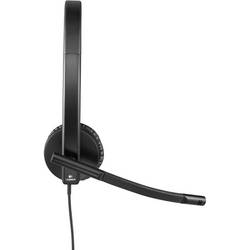Logitech H570e Headset otevřená (On Ear) kabelová stereo černá Redukce šumu mikrofonu, Potlačení hluku regulace hlasitosti, Vypnutí zvuku mikrofonu Počítače