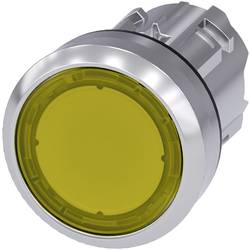 Siemens 3SU10510AB300AA0 3SU1051-0AB30-0AA0 světelné tlačítko plochý hmatník, kovový přední prstenec, Vysoký lesk tlačítko žlutá 1 ks Piece