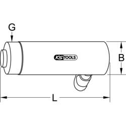 KS Tools 640.0110 Šroubovací hydraulický válec