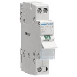 1pólový 16 A 1 přepínací kontakt 230 V Hager SFL116