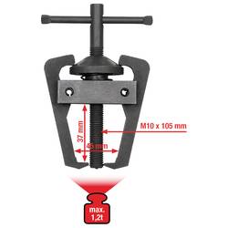 KS Tools 700.1179 Stahovák ramen stěračů Upínací rozsah 45 mm Počet háčků 2