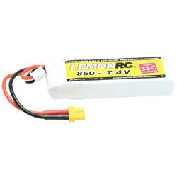 LemonRC 15706 akupack Li-Pol (modelářství), 7.4 V, 850 mAh, články 2, 35 C, Softcase, XT30