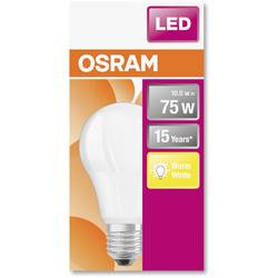 OSRAM HOMELIGHTING 4058075122529 LED Energetická třída (EEK2021) F (A - G) E27 klasická žárovka 10 W = 75 W teplá bílá (Ø x d) 60 mm x 113 mm 1 ks