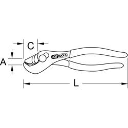 KS Tools 1151361 115.1361 Speciální trubkové kleště