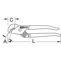 KS Tools 1151362 115.1362 Speciální trubkové kleště