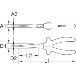 KS Tools 117.1714 Uchopovací kleště