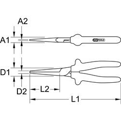 KS Tools 117.1280 Uchopovací kleště