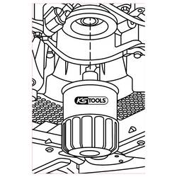 KS Tools 150.9115 1/2 klíč na olejové filtry Ø 74 mm / 15 drážky pro Opel