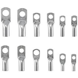 TRU COMPONENTS TC-11894512 Rohrkabelschuh-Sortiment 6 - 50 mm² mit Crimpzange 6 mm² 50 mm² stříbrná 281 ks