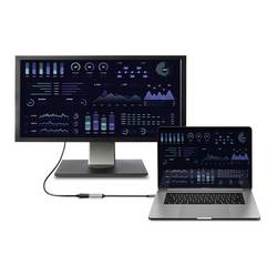 Renkforce USB-C® / DisplayPort kabelový adaptér USB-C ® zástrčka, DisplayPort zásuvka 0.15 m černá RF-5397866 dvoužilový stíněný Kabel pro displeje USB-C®