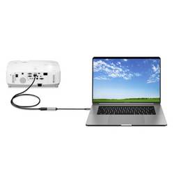 Renkforce USB-C® / DisplayPort kabelový adaptér USB-C ® zástrčka, DisplayPort zásuvka 0.15 m černá RF-5397866 dvoužilový stíněný Kabel pro displeje USB-C®