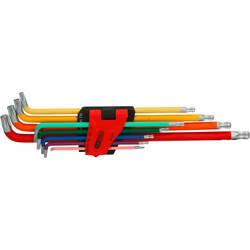 KS Tools 151.4530 TX sada klíčů T 10, T 15, T 20, T 25, T 27, T 30, T 40, T 45, T 50 9dílná