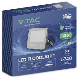 V-TAC 232166 venkovní LED reflektor Energetická třída (EEK2021): D (A - G) 50 W Barvy světla (LED svítidlo): denní bílá