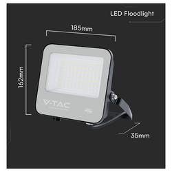 V-TAC 232166 venkovní LED reflektor Energetická třída (EEK2021): D (A - G) 50 W Barvy světla (LED svítidlo): denní bílá