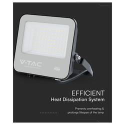 V-TAC 232166 venkovní LED reflektor Energetická třída (EEK2021): D (A - G) 50 W Barvy světla (LED svítidlo): denní bílá