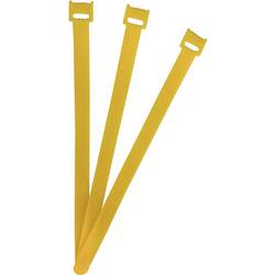 FASTECH® kabelový manažer na suchý zip ke spojování háčková a flaušová část (d x š) 250 mm x 13 mm žlutá 100 ks