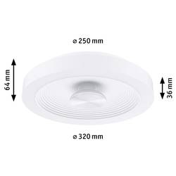 Paulmann 71177 Volea LED stropní svítidlo LED pevně vestavěné LED 3.5 W, 13 W bílá, stříbrná