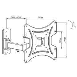 My Wall HL15-2L TV držák na zeď 58,4 cm (23) - 106,7 cm (42) naklápěcí, nakláněcí variabilní odstup od zdi