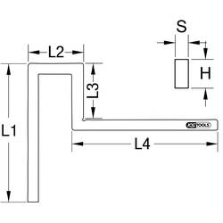 KS Tools 3001121 300.1121 úhloměr pro přírubu