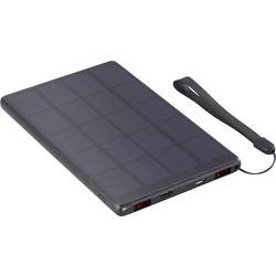 VOLTCRAFT SL-100VC solární powerbanka Li-Pol, 10000 mAh, Dodávka energie, černá