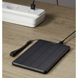 VOLTCRAFT SL-100VC solární powerbanka Li-Pol, 10000 mAh, Dodávka energie, černá