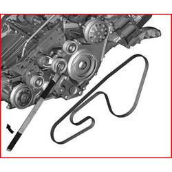 KS Tools 150.1238 Klínový řemen, montážní páka pro Mercedes