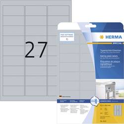 Herma 4222 typové štítky 63.5 x 29.6 mm poylesterová fólie stříbrná 675 ks trvalé laserová tiskárna, kopírka, ruční popis