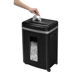 Fellowes Microshred™ 450M skartovačka na kousky 2 x 12 mm 22 l Počet listů (max.): 9 listů Křížový řez kancelářské sponky, CD, DVD, sponky do sešívačky,