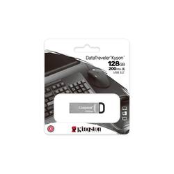 Kingston DataTraveler Kyson USB flash disk Retail 128 GB stříbrná DTKN/128GB USB 3.2 (Gen 1x1)