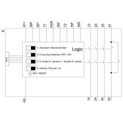 Siemens 3SK1121-1AB40 3SK11211AB40 bezpečnostní relé 24 V/DC Jmenovitý proud 5 A