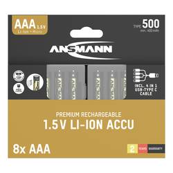 Ansmann 1311-0031 akumulátor AAA lithiová 400 mAh 1.5 V 8 ks