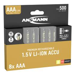 Ansmann 1311-0031 akumulátor AAA lithiová 400 mAh 1.5 V 8 ks