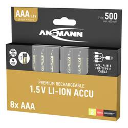Ansmann 1311-0031 akumulátor AAA lithiová 400 mAh 1.5 V 8 ks