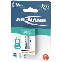 Ansmann 1312-0038 akumulátor AA, Ni-MH, 1600 mAh, 1.2 V, 2 ks