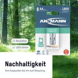Ansmann 1312-0038 akumulátor AA, Ni-MH, 1600 mAh, 1.2 V, 2 ks