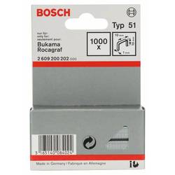 Sponky do sponkovačky z plochého drátu, typ 51 - 10 x 1 x 10 mm 1000 ks Bosch Accessories 2609200202 Rozměry (d x š) 10 mm x 10 mm