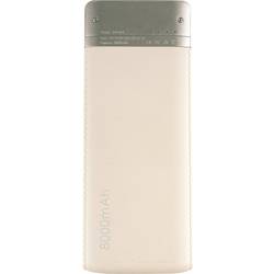 RealPower PB-8000 powerbanka Li-Pol, 8000 mAh, champagne, Indikátor stavu