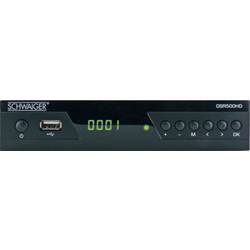 Schwaiger DSR500HD satelitní HD přijímač přední USB slot počet tunerů: 1