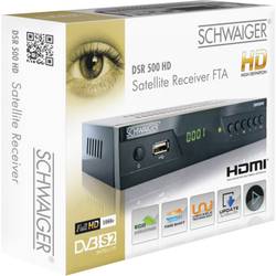 Schwaiger DSR500HD satelitní HD přijímač přední USB slot počet tunerů: 1
