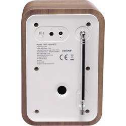 Denver DAB-48 111111000480 kuchyňské rádio, FM, DAB+, Bluetooth, vč. dálkového ovládání, bílá