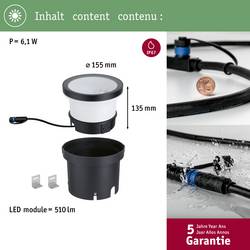 Paulmann EBL Wallwasher 94669 Osvětlovací systém Plug&Shine LED nástavbové svítidlo na zem LED teplá bílá antracitová