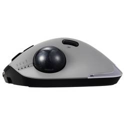 Renkforce RF-WLEM-500 optická Trackball, přenos bezdrátový, bezdrátový, Bluetooth®, 7 tlačítko, 400 dpi, 800 dpi, 1600 dpi, 2400 dpi, 4800 dpi, šedá, černá