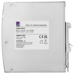 TRU COMPONENTS TC-13807988 síťový zdroj na DIN lištu 48 V/DC 2.5 A 120 W Počet výstupů:1 x Obsah 1 ks
