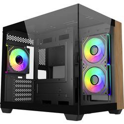 Cooler Master Elite 481 mini tower PC skříň černá 3 předinstalované LED ventilátory, boční okno