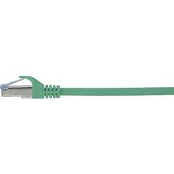 Renkforce RF-5136972 RJ45 síťové kabely, propojovací kabely CAT 6A S/FTP 5.00 m zelená s ochranou, samozhášecí 1 ks
