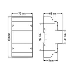 WAGO 879-3020 4PS 879-3020 třífázový elektroměr digitální 65 A Úředně schválený: Ano 1 ks