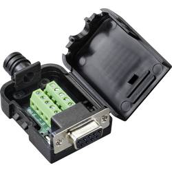 TRU COMPONENTS TC-9744132 vestavná zásuvka D-Sub Pólů: 9 drát 1 ks