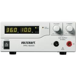 VOLTCRAFT PPS-16005 laboratorní zdroj s nastavitelným napětím, 1 - 36 , 0 - 10 A, 360 W, USB, Remote, lze programovat, výstup 2 x, PPS-16005
