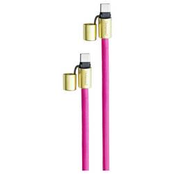 Intenso Kabel USB-C USB 2.0 USB-C ® zástrčka, USB-C ® zástrčka 1.65 m neonově růžová šňůrka na mobilní telefon 7991004 datový kabel, nabíjecí kabel
