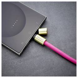 Intenso Kabel USB-C USB 2.0 USB-C ® zástrčka, USB-C ® zástrčka 1.65 m neonově růžová šňůrka na mobilní telefon 7991004 datový kabel, nabíjecí kabel